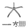 Buy cheap Electroplated Color Office Chair Base Replacement Removable Five Star Foot from wholesalers