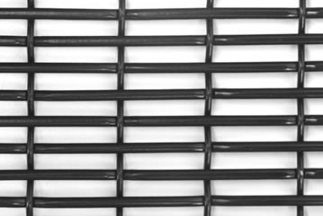 A piece of hard mesh with black color.