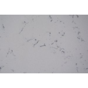 High Brightness Honed/Polished Cararra white Quartz Man Made Stone For Kitchen
