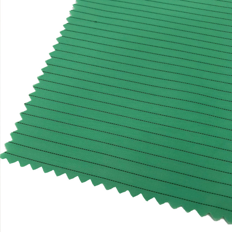 99% Polyester 1% Carbon 5mm Stripe ESD Antistatic Fabric