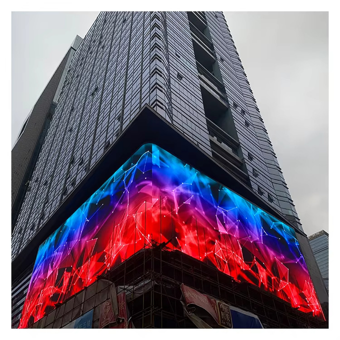 Outdoor LED Film Screen Display Advertising Wall Panel for Big Video