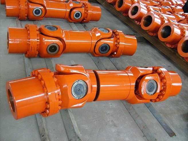 SWC Series Telescoping Drive Shaft , Short Flanged Universal Steering Shaft Lower Steering