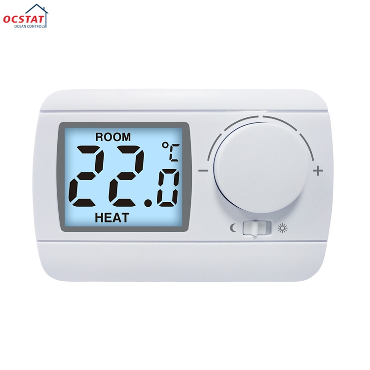 Riseem ISO Gas Boiler Room Non-programmable Thermostat For Floor Heating System 230V