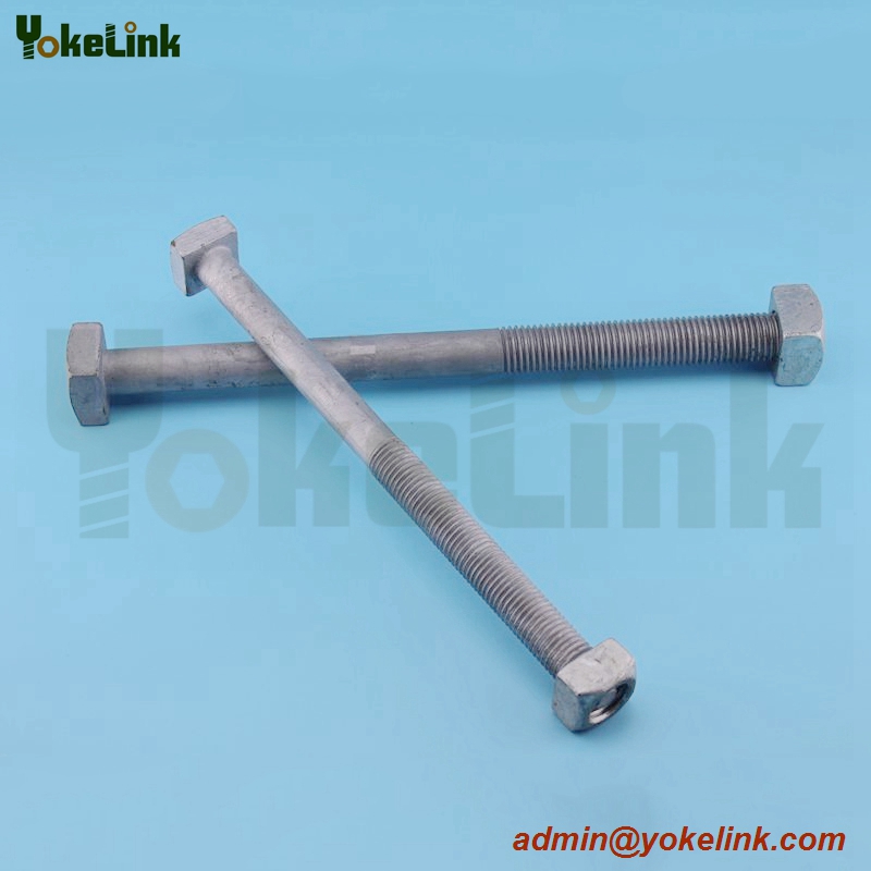 High Quality Forged Steel ASME B18.2.6 square machine bolt for Pole Line Hardware