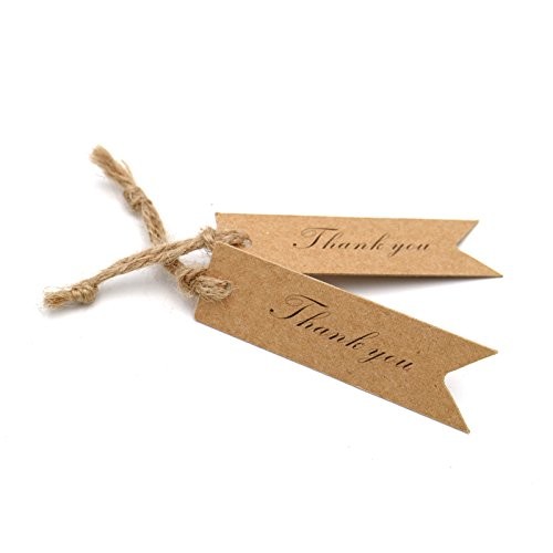 Handmade Self Adhesive Labels For Luggage Wedding Kraft Paper Tags
