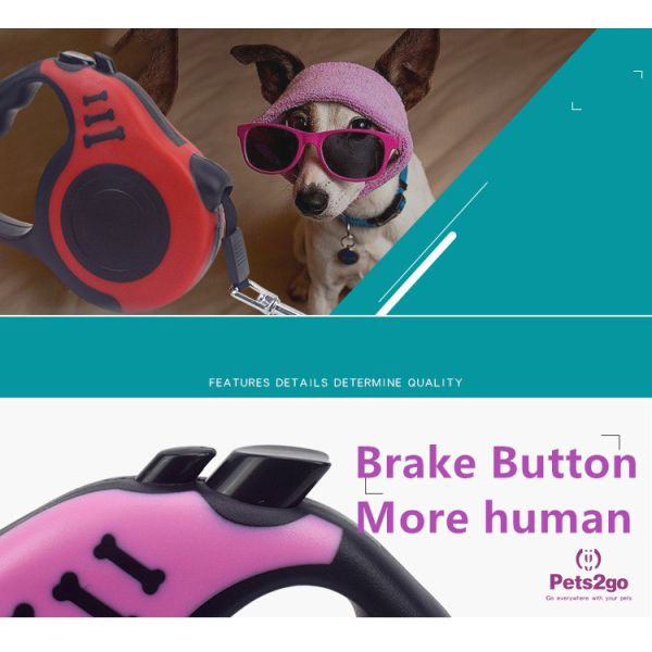 Dog Walking Tangle Free 350G Retractable Pet Leash