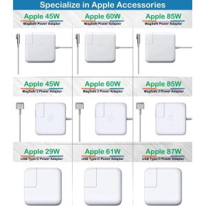 original Apple 87W USB-C Power Adapter, original adapter for Apple Macbook, USB