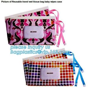 Colorful printing eva wet baby tissue paper bag, Customized EVA eco-friendly