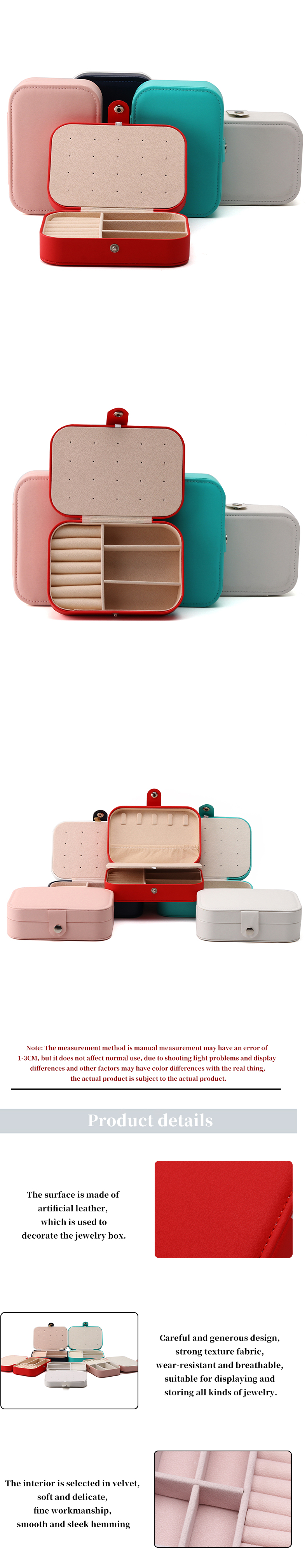 Newest Style Customized Hanhong Jewelry Packaging Box for Stud Earrings Necklace Ring