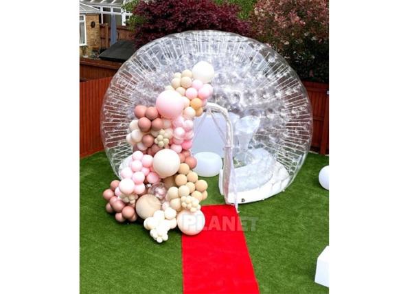 4m Transparent Inflatable Tent Camping Blow Up Tent Outdoor Events Waterproof