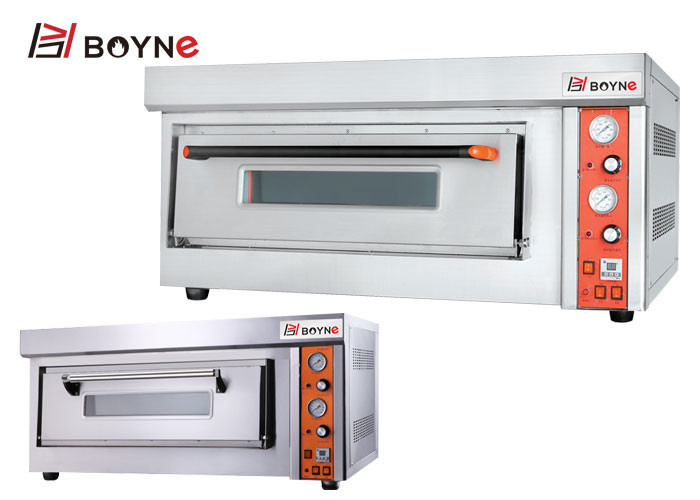 Commercial Pizza Oven 20~500°C one Deck Durable Stainless Steel Gas Bakery Ovens