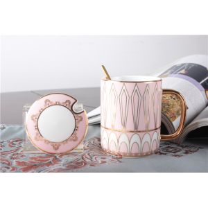 China Reusable OEM 4pcs 11oz Fine Porcelain Coffee Mugs Set on sale