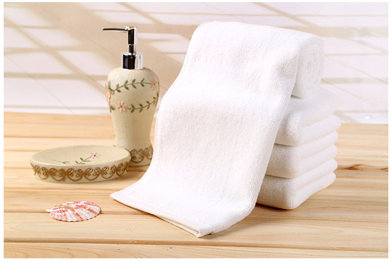 100% Cotton Fabric Solid Color Custom Logo Bath Towel Set for Luxury Hotel Bathroom