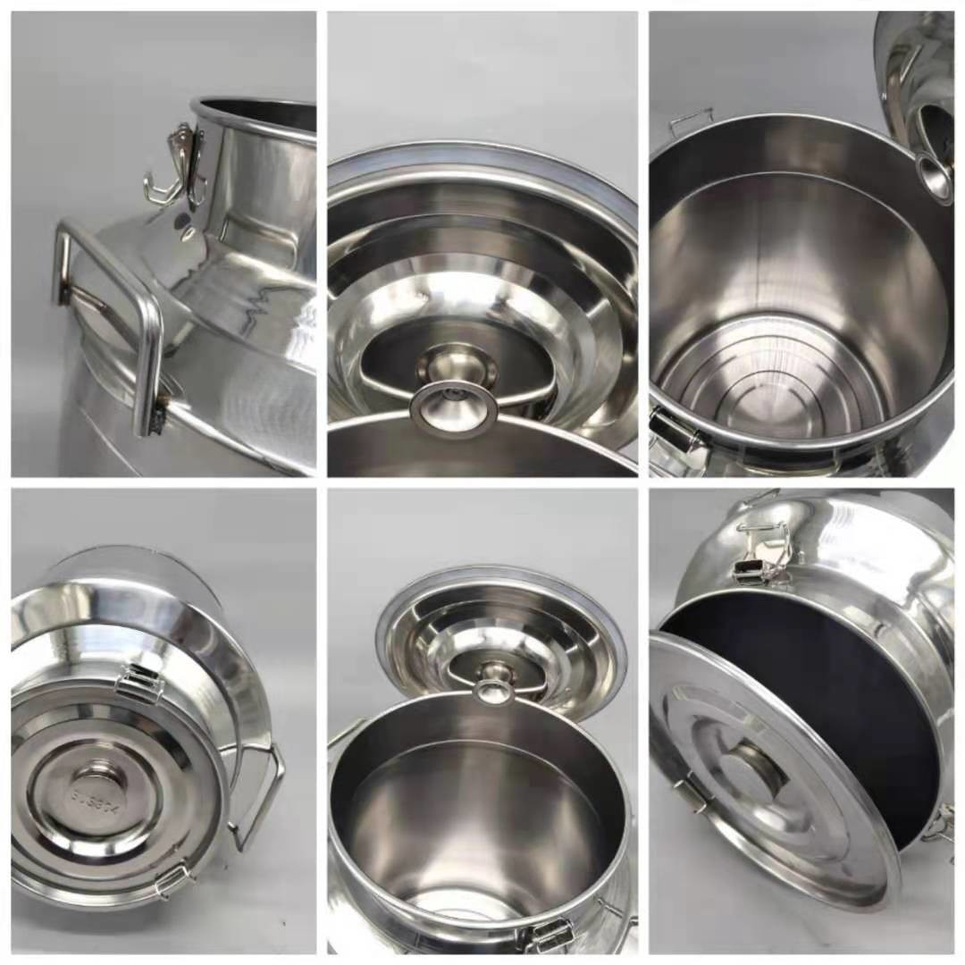 SS304 40 Litre Stainless Steel Milk Can Silver Colour For Transport