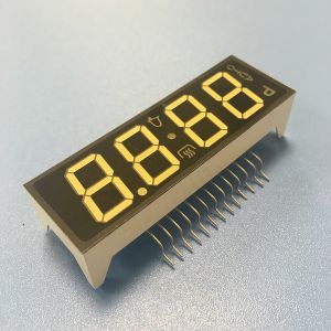 Ultra white customized 7 segment led display 4 digit for oven control