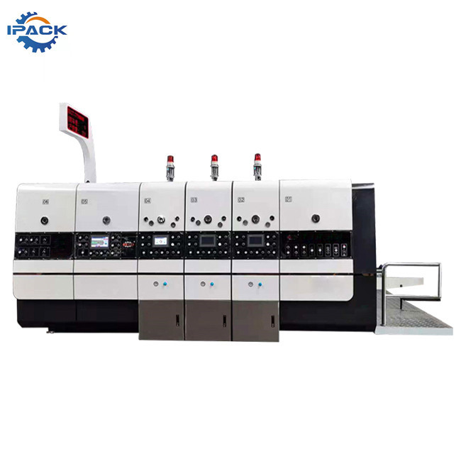 Lead Edge Feeding Flexo Printer With Die Cutter Double Color Flexo Printer With Slotter
