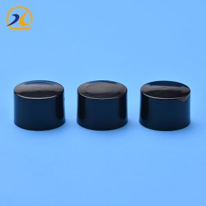 Black 20mm Screw Cap , Smooth Closure Plastic Bottle Lid
