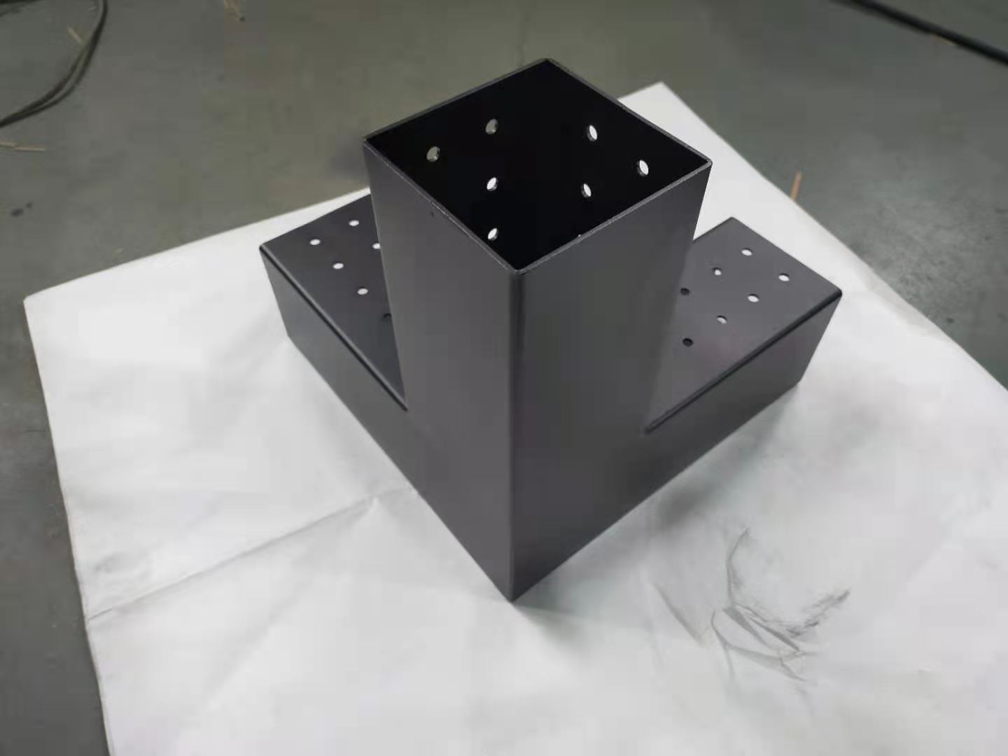 Pergola Brackets 3-Way Corner Brackets Durable Steel Pergola Kit Base Brackets