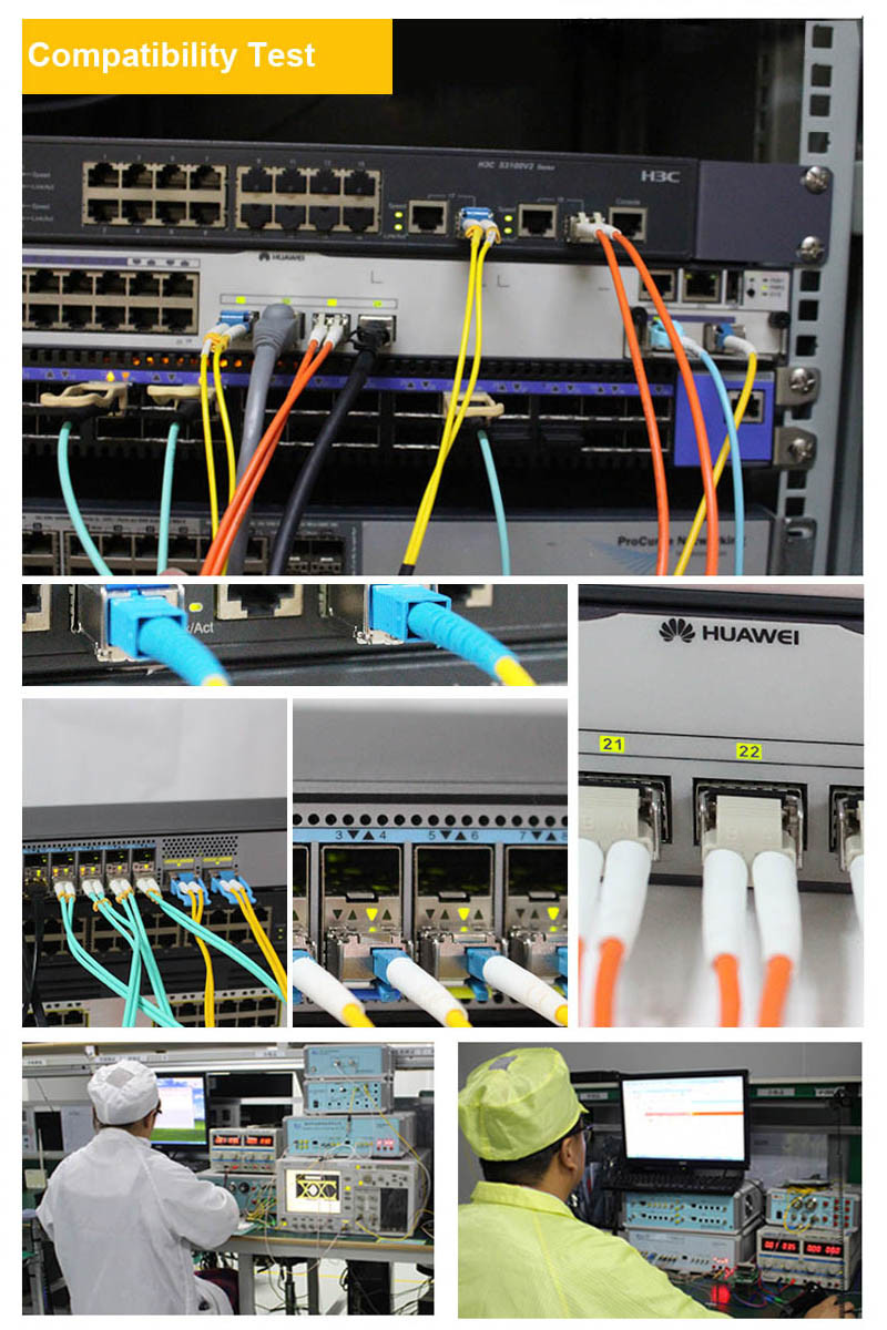 Single Fiber SFP Transceiver Modules 3.3V single power supply ESD protection