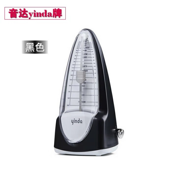 OEM classic scale board piano guitar violin practice rhythm mechanical metronome Black White Pink Red Tranparent Wood