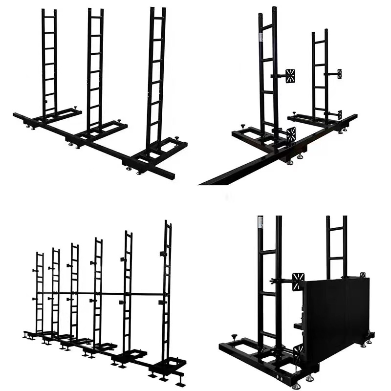 Event Hanging LED Video Wall Stand Rack Aluminum Alloy Ground Support LED Screen Truss