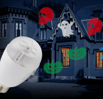 Replaceable Pattern LED Bulb Projection Light For Christmas Birthday Holiday Party