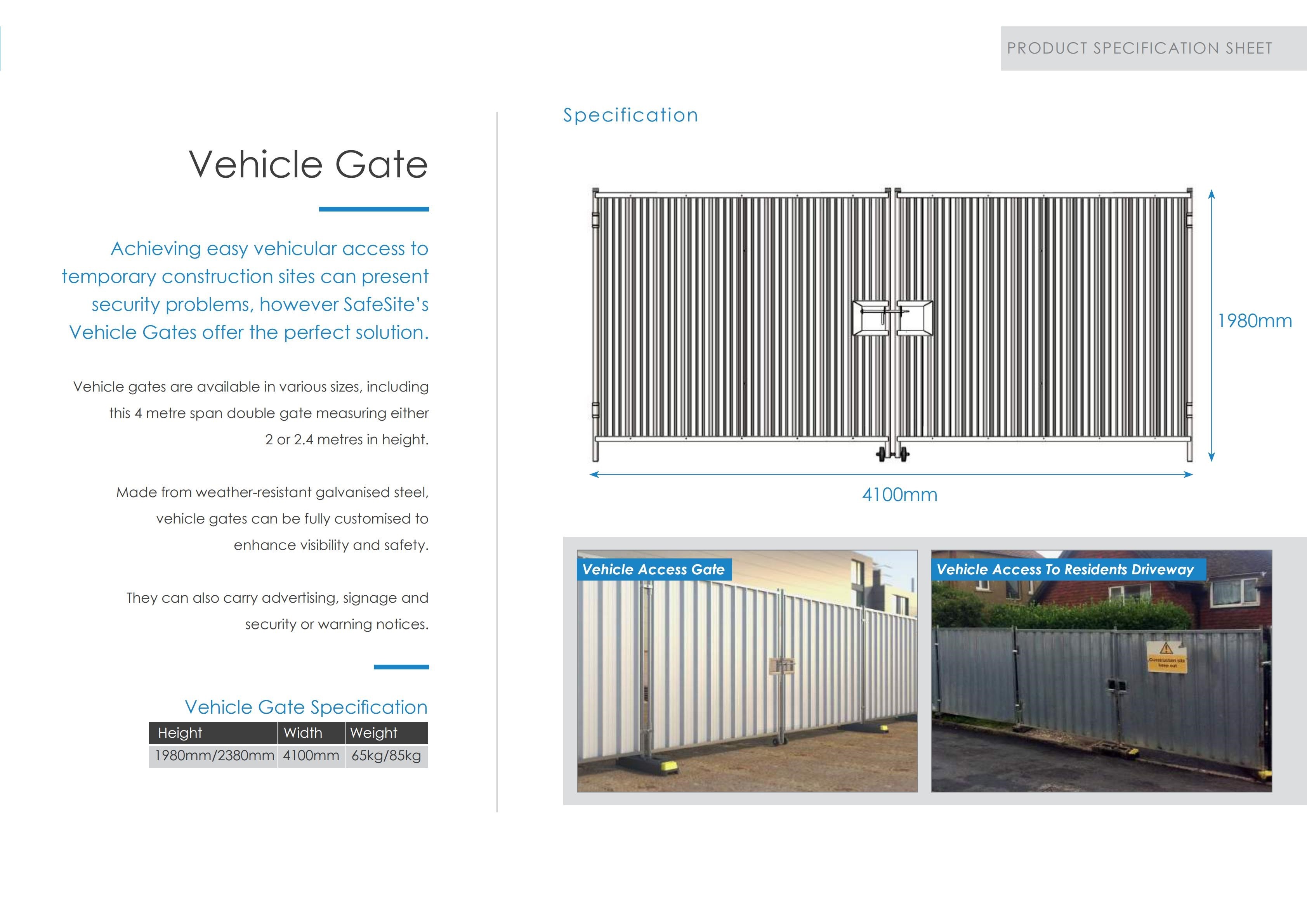Temporary Hoarding Fence 2.0meter x 2200mm