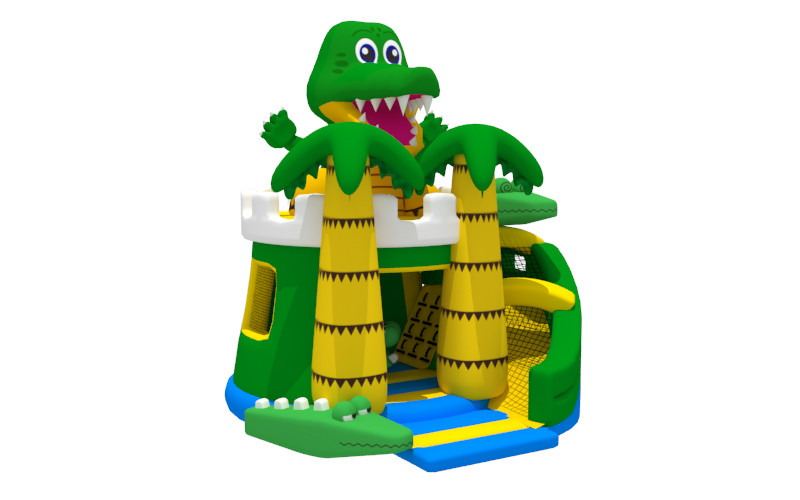 Frog Indoor Inflatable Jumper Bouncer Castles Slide Waterproof And Fireproof