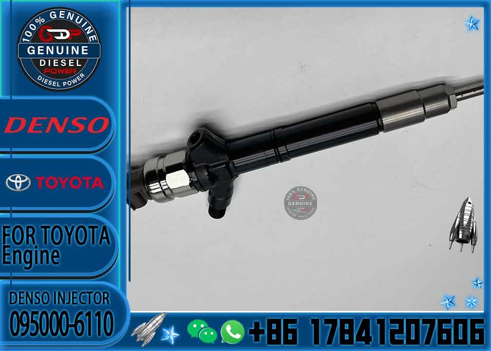 Brand new Denso Common Rail 095000-6110 For Toyota- 2ad-fhv Fuel Injector 23670-09200 236700r060 with high quality