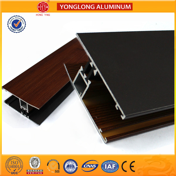 T5 T6 Clear Texture Wood Finish Aluminium Profiles Flexible Antirust