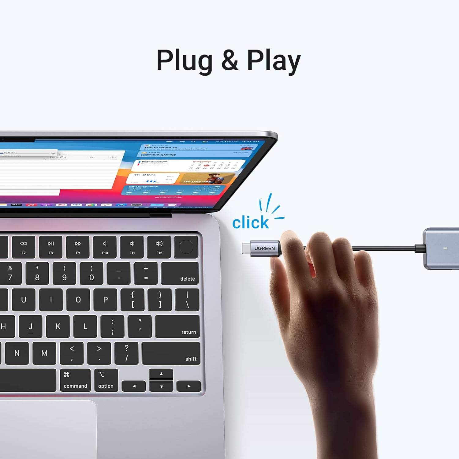 USB C Hub 4 Ports, USB C to USB Hub with 4 USB 3.0, Powered USB C Splitter for Laptop