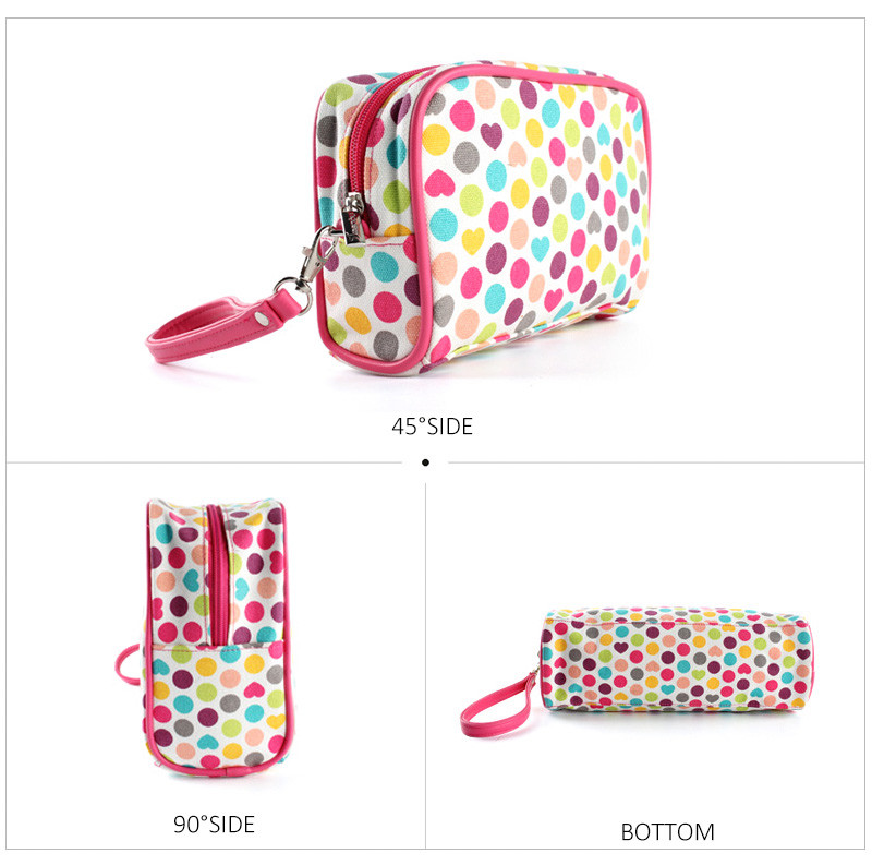 Zipper Canvas Cosmetic Bag Set