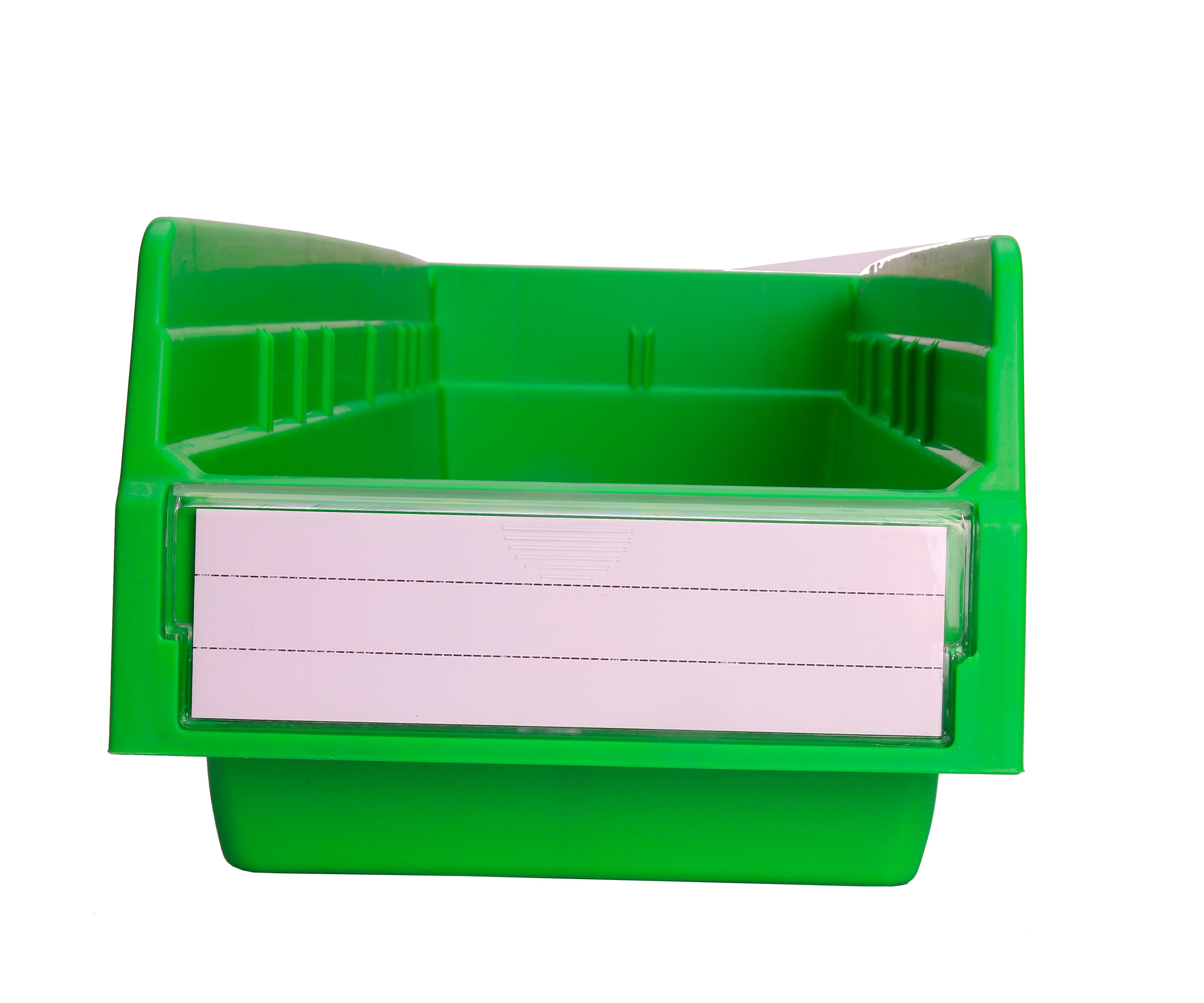 Plastic Storage Shelf Bins for Workshop Organizer Space Saver Workbench Crate Solid Box