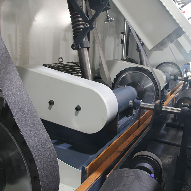 3 Grinding Head Curtain Rod Polishing Machine Round Tube Abrasive Belt