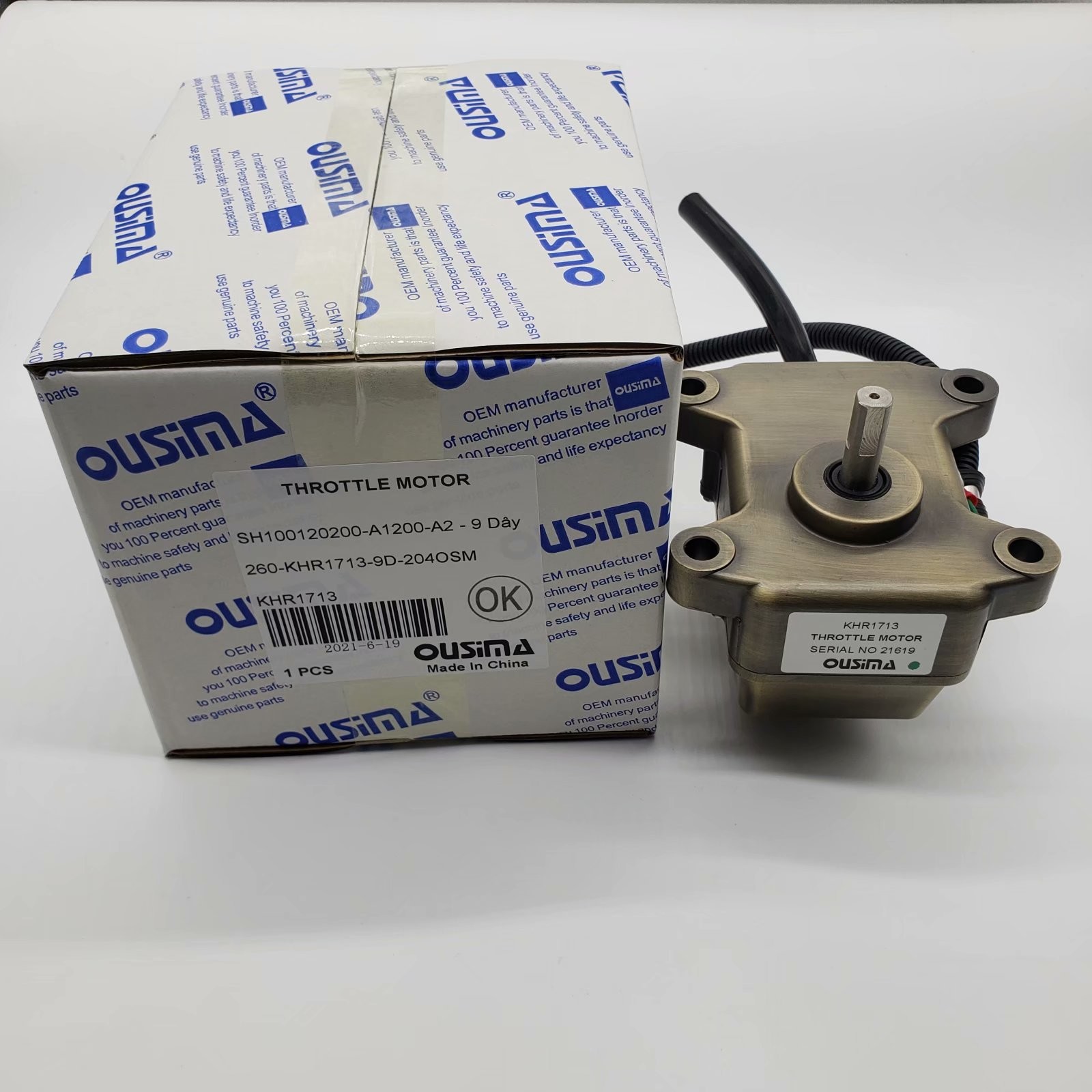 OUSIM KHR1713 Throttle Motor Assy For Sumitomo Excavator SH100120200-A1200-A2 9DAY 260-KHR1713-9D-204OSM