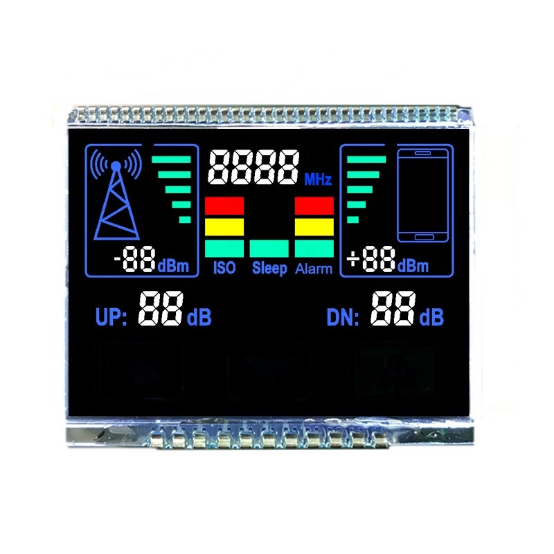 Custom VA LCD Segment Display 2.1 Inch 7 Segment With Pin Connect