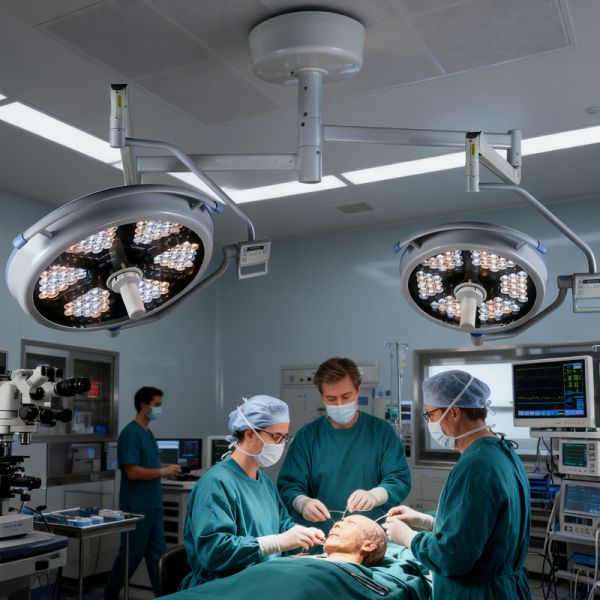 Quality Hospital Surgical Room 140W Operating Light With 8-Stage Auto Dimming & 450W/m² Irradiance for sale