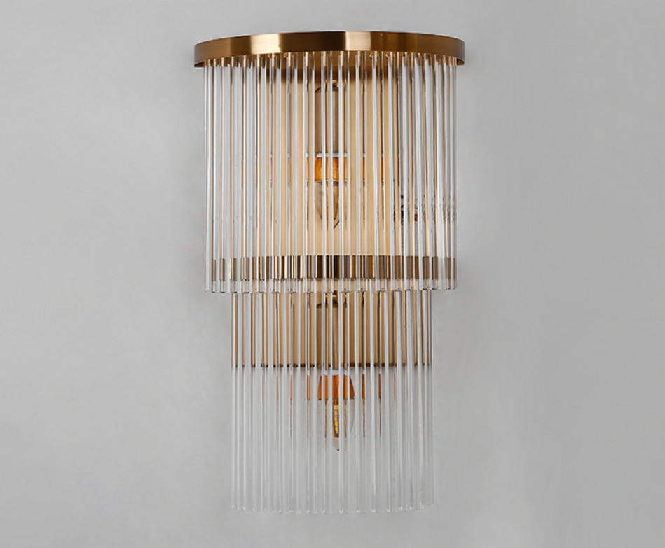 E14 Clear Color 260*H400 260*H580 Crystal Wall Lamp