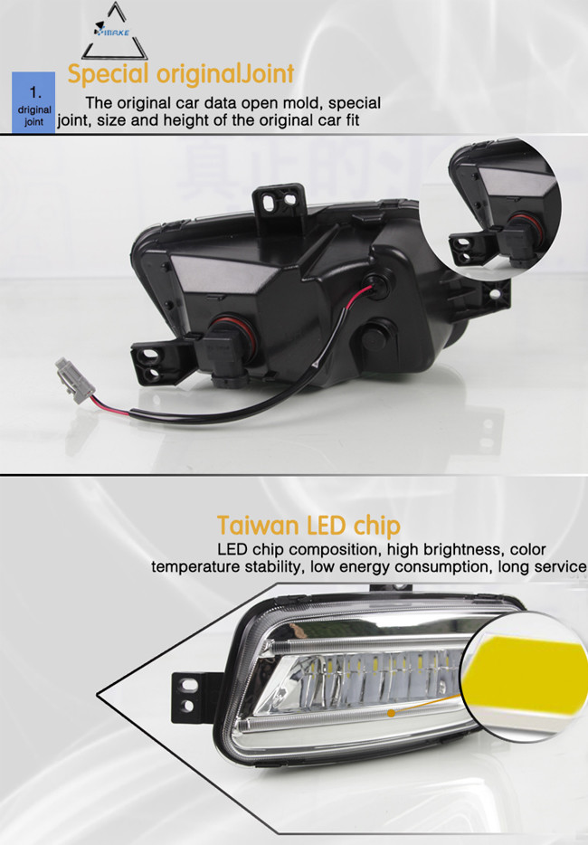 Top Quality Led Daytime Running Light For Ford Everest 2017 Drl 2016-2018 Sncn 12v