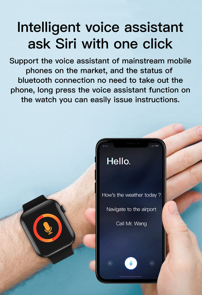 T500+ Plus Weather Forecast Series 6 Smartwatch Bluetooth Call