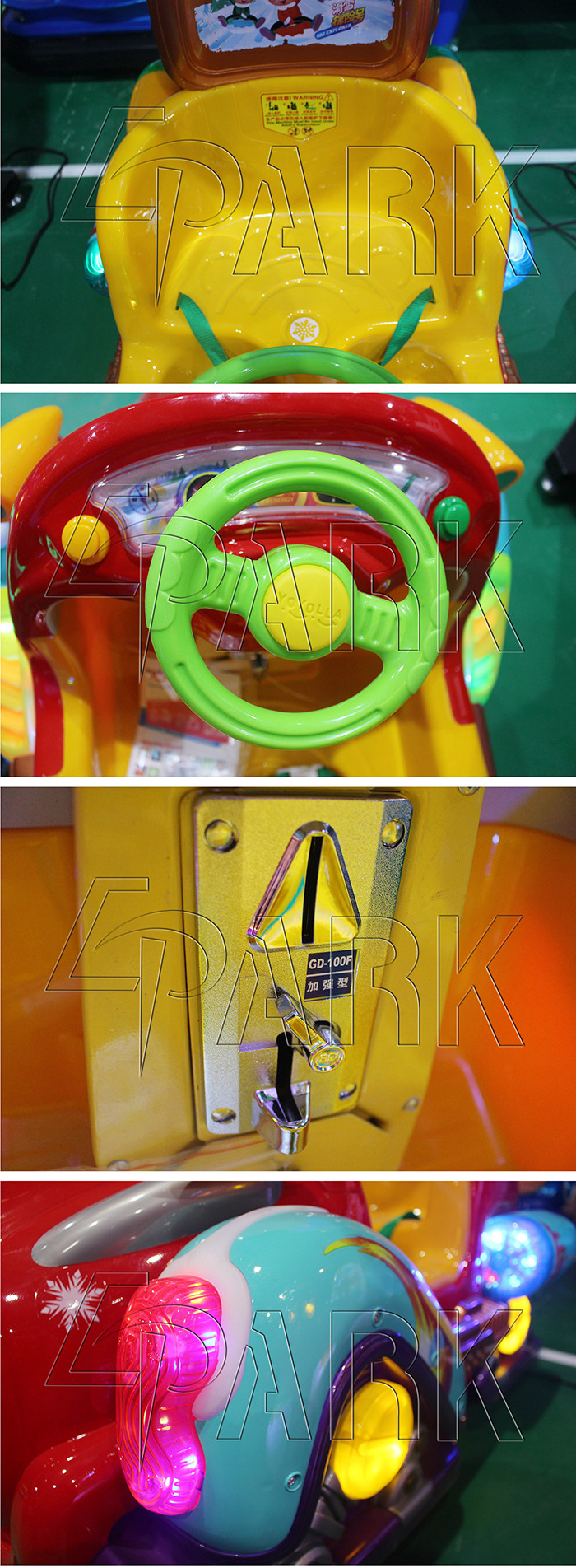 Entertainment Indoor Kiddies Ride Machine Four Dimensional Movements