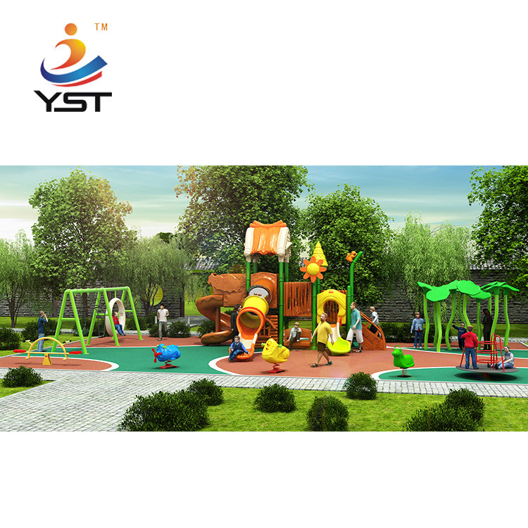 Linear LLDPE Plastic Kids Playground Slide Anti Crack With Steel Plate