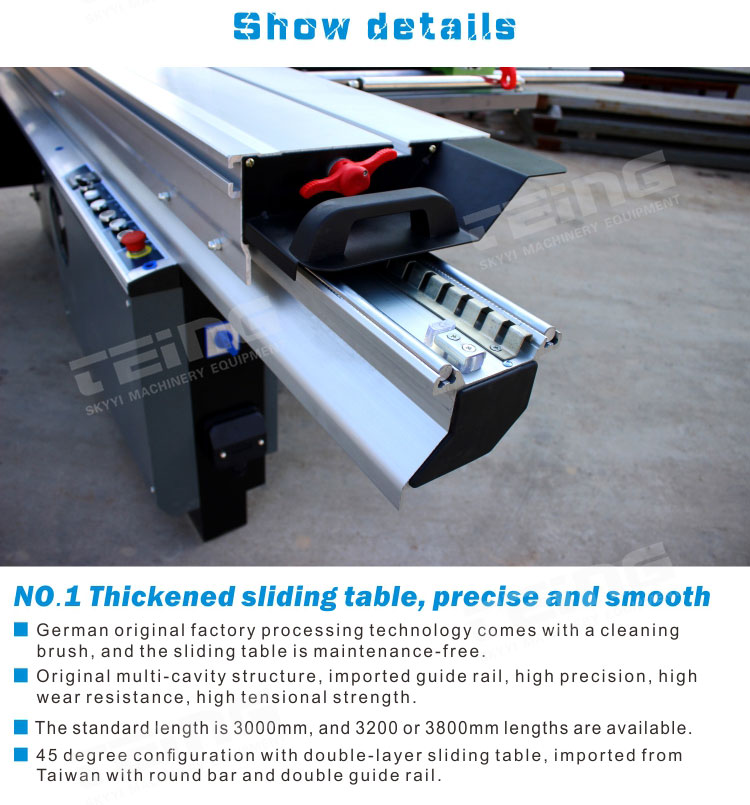 Horizontal Style Woodworking Sliding Table Saw 3200 SKY8D for MAX. Cutting Width 1250MM