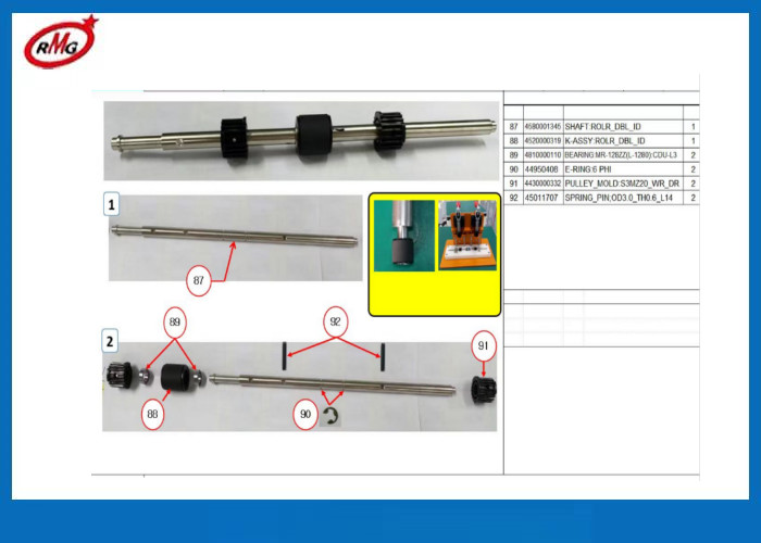 S7310000676 Hyosung Double Detect Roller For Hyosung 1k Dispensers ATM Machine Parts S7310000676