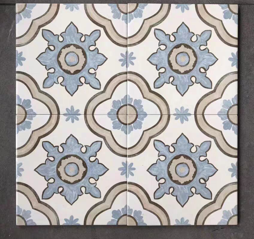 Waterproof blue 200x200mm Wall Ceramic Rustic Tiles For Kitchen And Decorative Floor Tile For Bathroom
