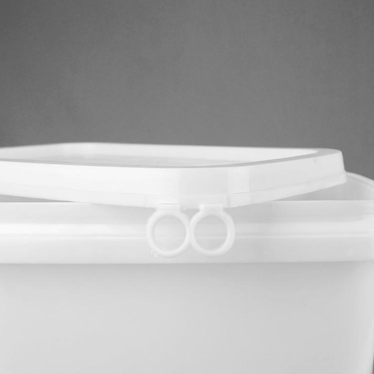 25*17*15.8cm Clear Food Grade Square Plastic Bucket With SGS Approval