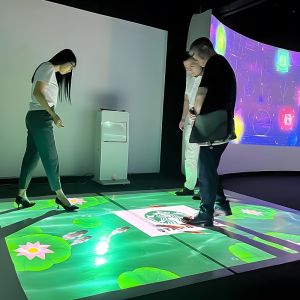  Removable Ground Floor Projection 3300 Lumens For Amusement Park Manufactures