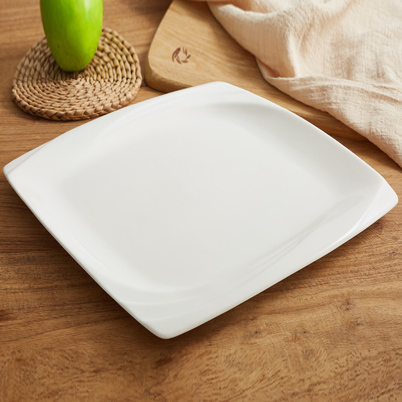 White Square Appetizer Plates Polished Square Melamine Appetizer Plates