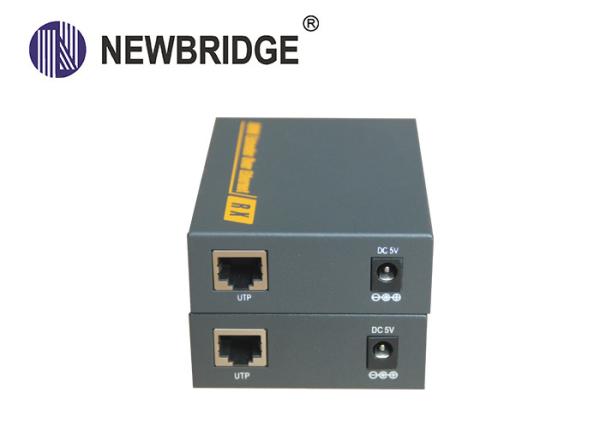 Professional Fiber Optic Extender 120M Distance Over Single Ethernet Cat 5e/6