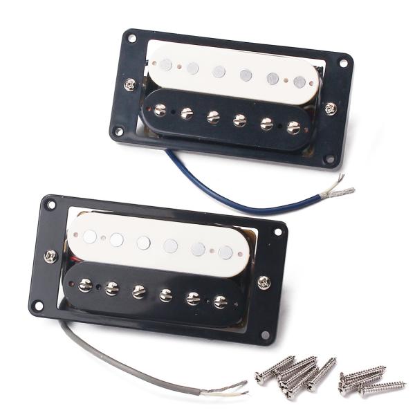 Zebra Double Coil Pickups Humbucker Pickup Vintage Magnet LP Guitars Black White